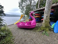 Flamingo Pedalo With Slide