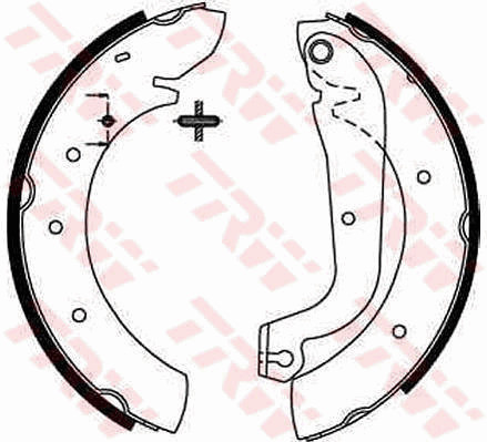 Brake shoe set for citroën - shoe,