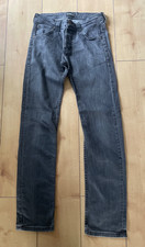 Mens VTG Lee Jeans Powell W32 x L34 Grey Straight Leg Relaxed Fit Denim Rugged