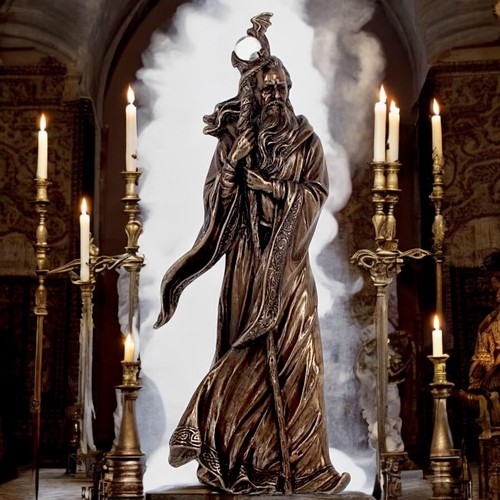 Merlin wizard figurine - merlin,