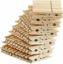 60 Solid Wooden Clothes Pegs