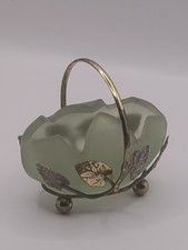 Vintage Glass & White Metal