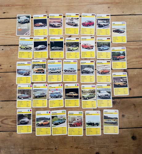 1982 vintage top - trumps, cars