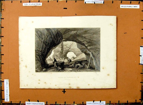 Old antique print c1800 - antique,