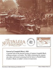 Postcard Funeral Cortege Captain Campbell Black London 1936 Airman - Nostalgia