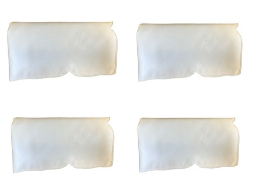 Embroidered napkins ivory - embroidered,