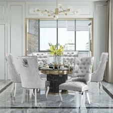 1/2/4x Tufted Velvet Dining