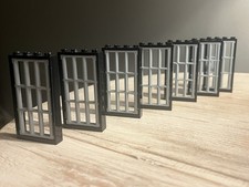 7 X Lego Prison Door With Grey