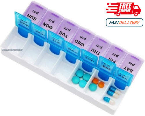 Weekly pill box daily - pill,