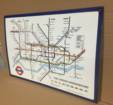 London Underground Map Metal