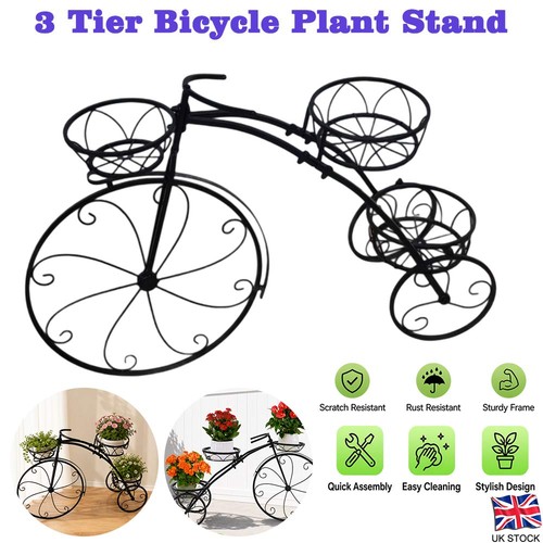 Tier metal bicycle - metal, plant