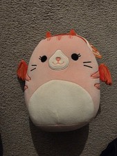 Squishmallows  7.5” Laura The Pink Devil Cat Halloween BNWT New