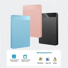 2.5" External Hard Drive 500GB 1TB Portable PC TV Mac Laptop Storage HDD USB 3.0