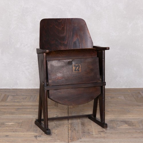 Vintage folding cinema seats - cinema,