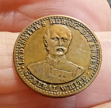1899-1900 BOER WAR SOUTH AFRICA GENERAL WHITE COMMEMORATIVE MEDALLION 16mm