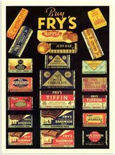 Metal Sign 805 Frys Chocolates
