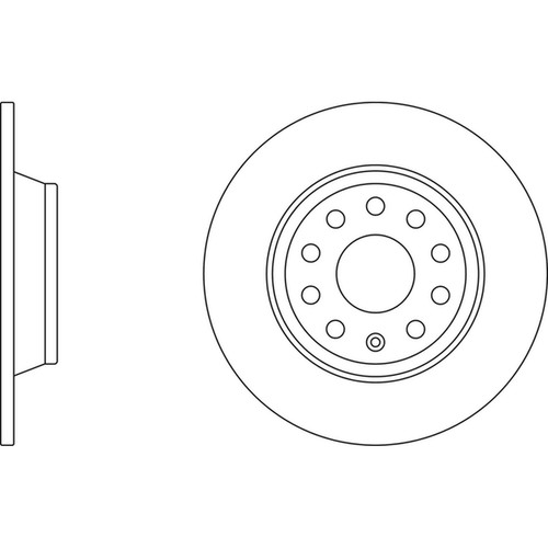 Brake discs solid for seat - 2x,