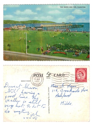 Postcard the green and pier - postcard,