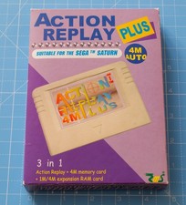 Sega Saturn Action Replay Plus 4M Auto - Boxed with manual