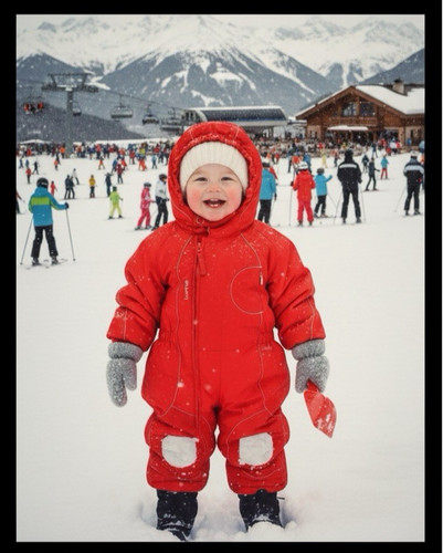 Wedze baby ski suit - suit, mois