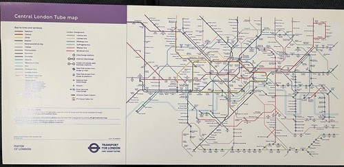 Central london tube map info - central,