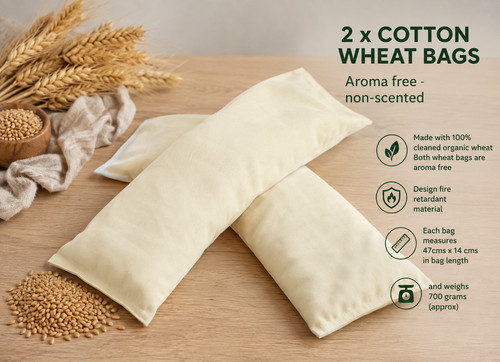 Wheat bags 47cms long in - long,