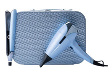 GHD Deluxe Chronos Straightener & Helios Hair Dryer in Icy Blue Gift Set