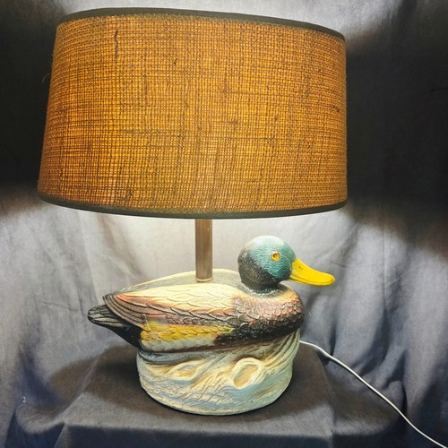 Vintage mallard duck - mallard, table