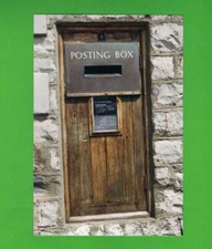 6" x 4" Postbox Photo - Isle of Man P.O. - Wooden Wall Box - Castletown - 1998