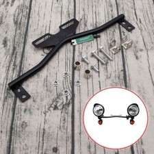 Black Motorcycle Passing Lamp Spot Light Bar Bracket For Honda Cruiser Kawasaki