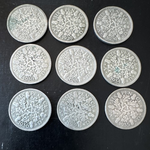 George british sixpence - british, coin