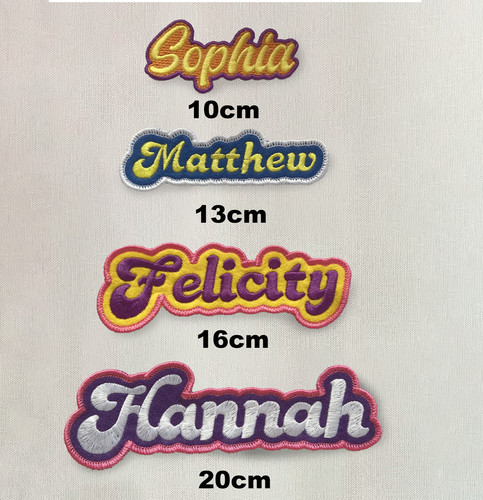 Personalised embroidered name - personalised,