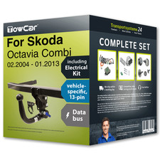 Towbar detachable for SKODA