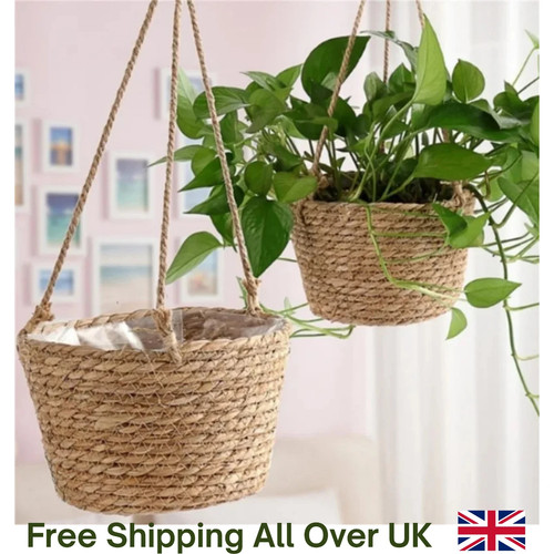Macrame plant hanger - hanger, jute