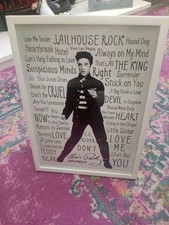 Elvis Picture In A4 Frame New