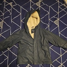 Navy Blue Zara Fluffy Lined