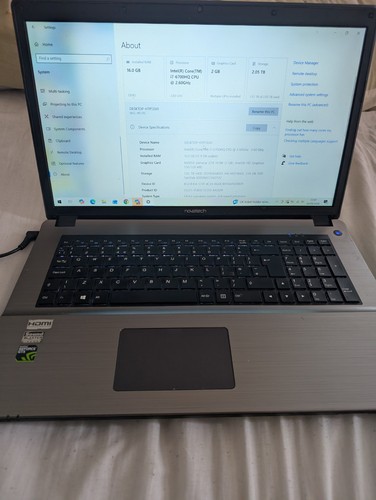 Novatech laptop 6700hq - novatech, 16gb