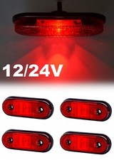 4 pcs Red Rear 12V/24V LED