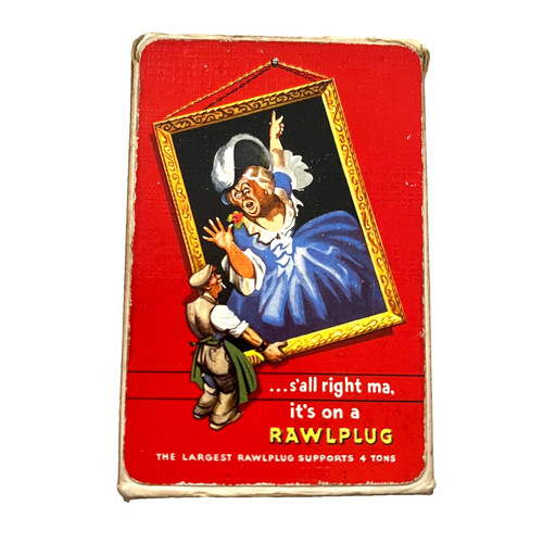 Vintage rawplug playing cards - vintage,