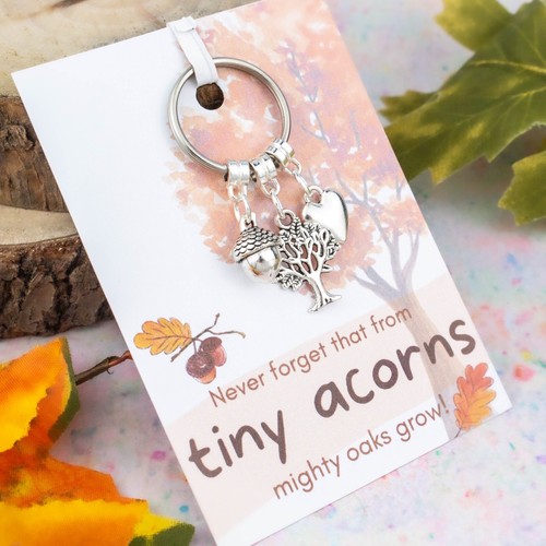 From tiny acorns mighty oaks - acorns,