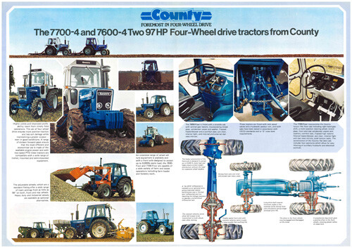 Vintage county tractor - vintage,