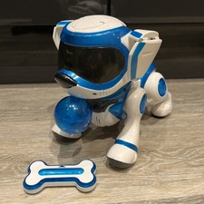 Teksta Blue Puppy Dog Robotic Robot Pet + Accessories Untested BROKEN