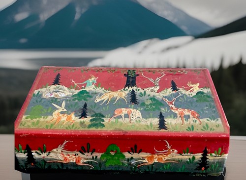Vintage antique kashmiri box - kashmiri,