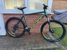 Carrera Vengeance Men's Mountain Bike 22" XL Front Suspension, Green, 27.5"
