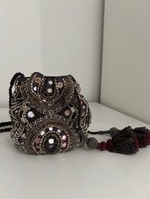 Brand New Zara Beaded Bag - Purple