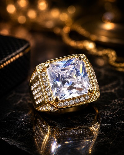 Men gold plated - plated, cz