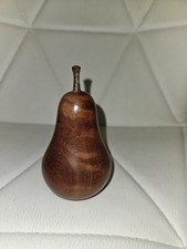 Hand Carved Wood Pear