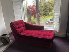 Early 70’s vintage Chaise Longue , Stunning in Velvet