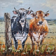 Cow Original Oil Painting