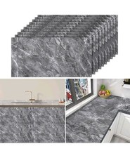 40pcs Dark Grey Marble Tile Stickers 60x30cm Wall Tiles Self Adhesive Waterproof